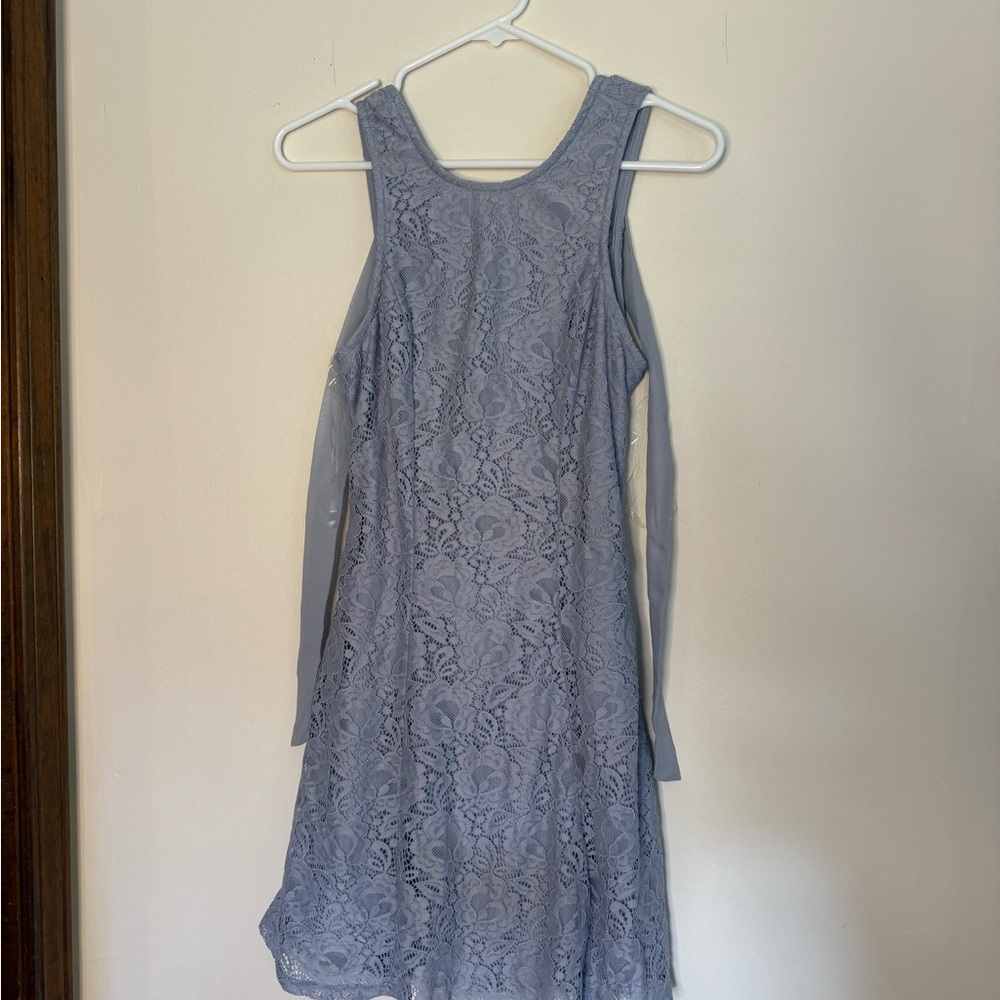Speechless Blue Lace Dress